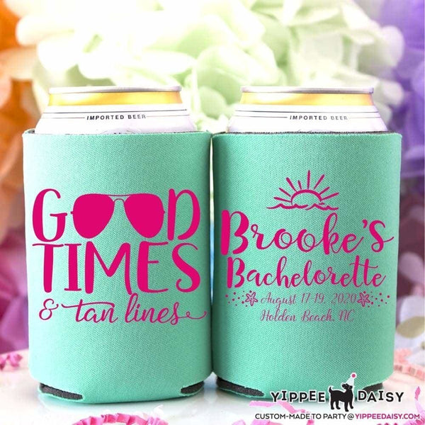 Good Times and Tan Lines Can Koozie  Insulated Beverage Holder – Southern  Jade Design Co LLC