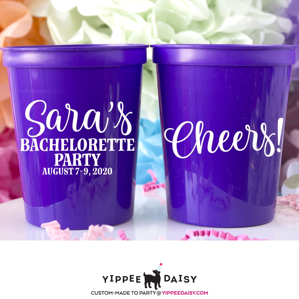 Bachelorette Party Stadium Cups