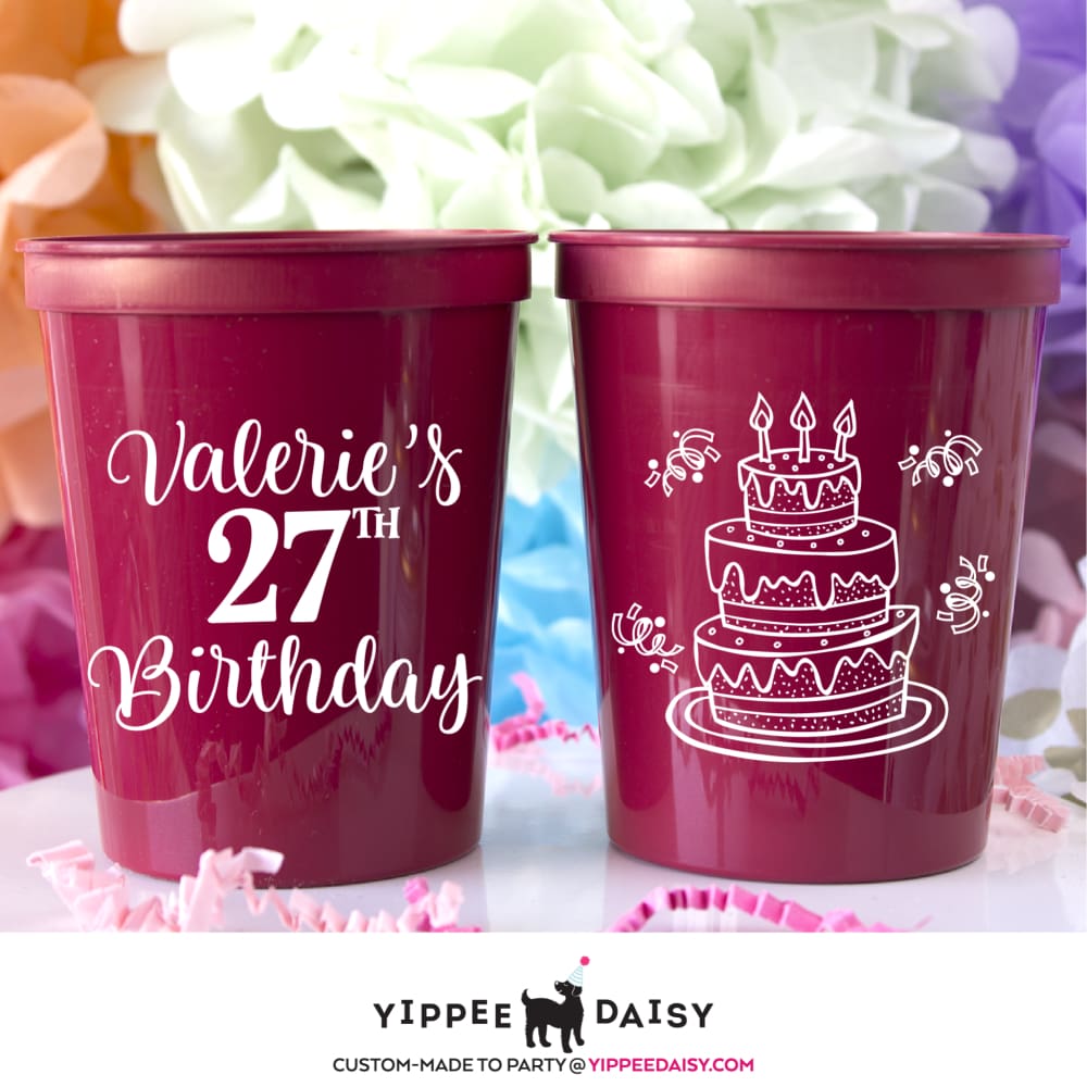 Birthday Stadium Cups