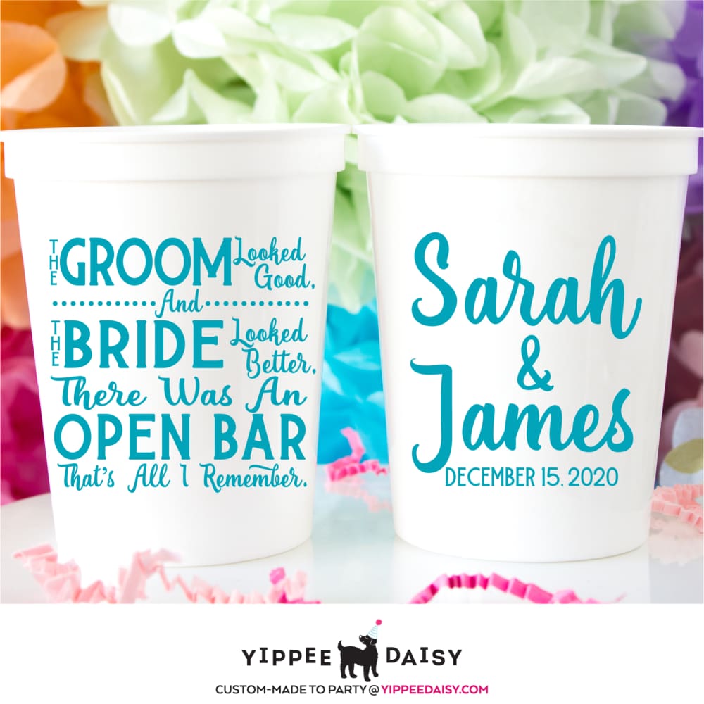 The Groom And The Bride Stadium Cups