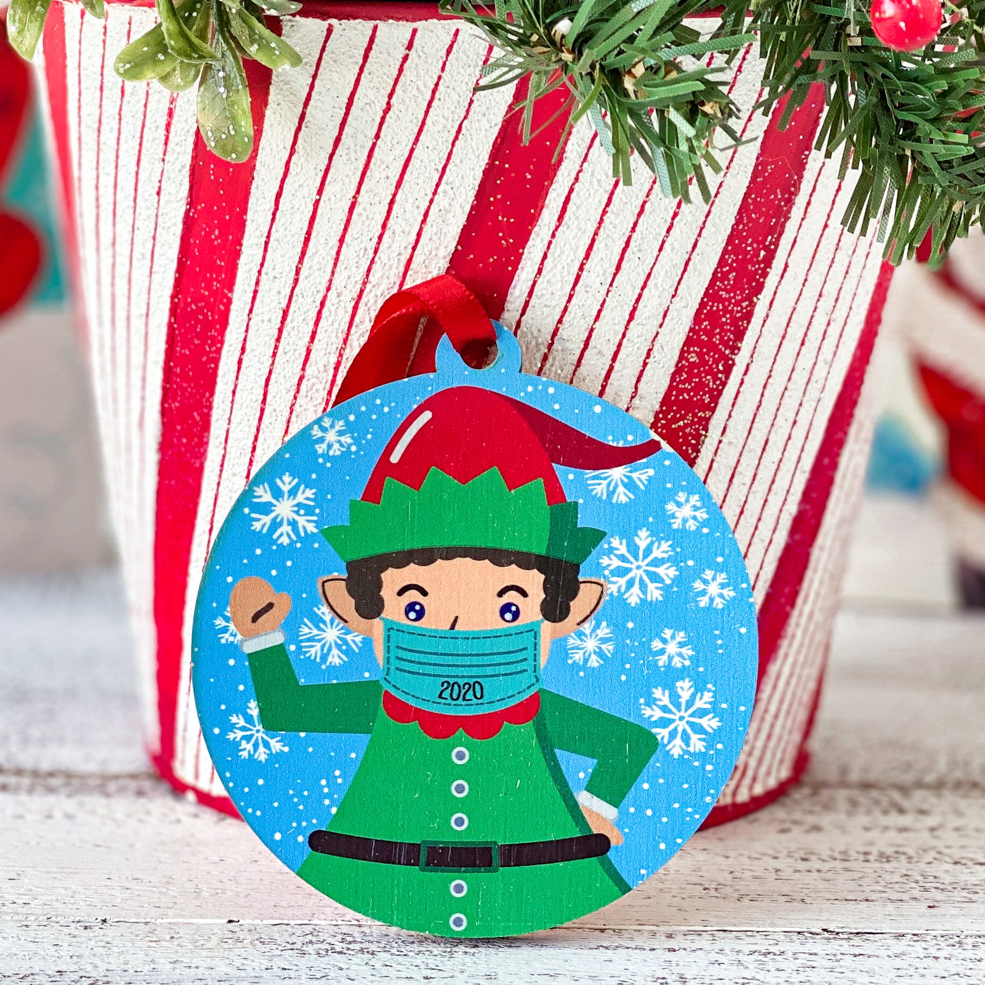 2020 Masked Elf Ornament