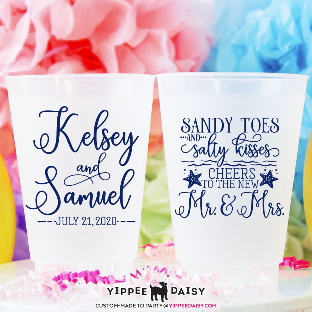 Sandy Toes & Salty Kisses Personalized Frosted Cups - Frosted Cup