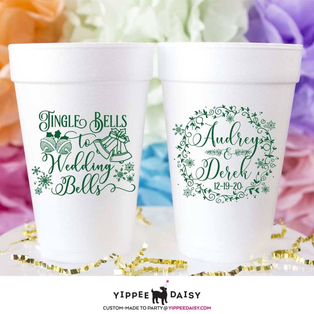 Jingle Bells To Wedding Bells - Frosted Cups - Yippee Daisy